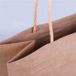 ROHS Christmas Brown Paper Grocery Bags Bulk Paper Bags With Handles CMYK