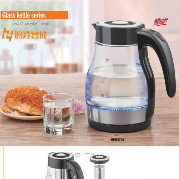 Stylish Electric Glass Kettle for Household Style Electric Kettle Inner Coating