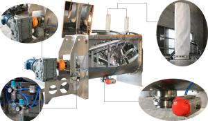 China Animal Feed Horizontal 4 kW Powder Mixing Machine wholesale