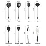 Hygiene Colorful 8 Piece Silicone Stainless Steel Kitchen Utensils For Cooking