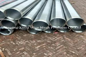 China Stainless Steel Wedge Wire Screen Tube 304L/316L Grade Water Well Screen Pipe wholesale