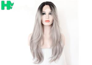 China Crazy Party Synthetic Cosplay Wigs Non - Remy Hair Black Gray Or Custom Color wholesale