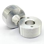Polished CNC Stainless Steel Parts Circular Thread Rolling Dies Silver