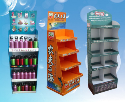 Shang Chao display cabinet, exhibition promotional paper stack, PDQ display box corrugated paper display rack