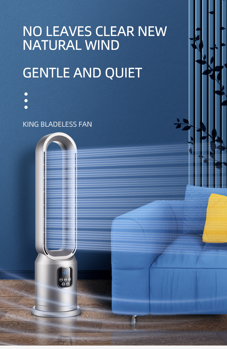 Upgrade Your Cooling System with Our Plastic Bladeless Fan and Remote Control