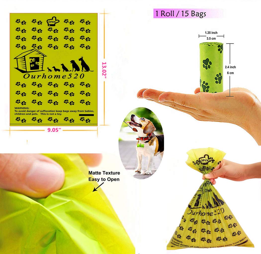 Printed Biodegradable Custom Products for Dogs Unscented Printed dog poop bags dispenser custom printed