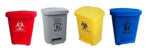 China 30L pedal waste bin/clinic bin / medical waste bin/red, yellow, green, blue, black color wholesale