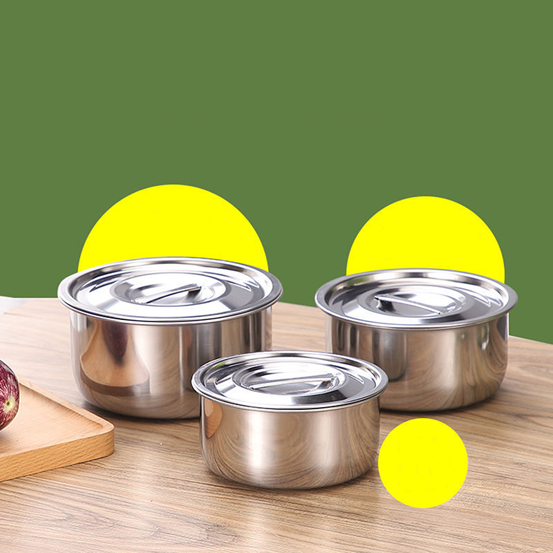 HOT SALE Kitchen 3 Pieces Stainless Steel Cookware Stock Pot Cooking Pot Sets