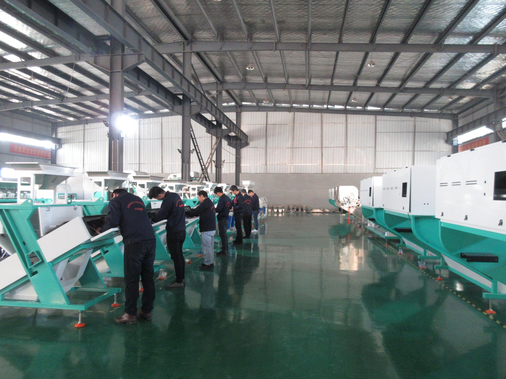 10 Chutes Automatic Color Sorting Machine , 220v Sesame Color Sorting Machine