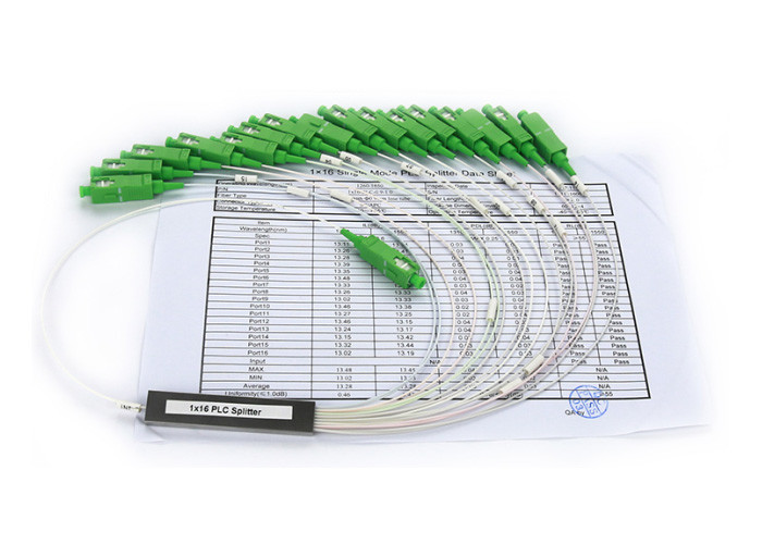 1x16 Mini Type Steel Tupe Plc Splitter G657A1 Single Mode