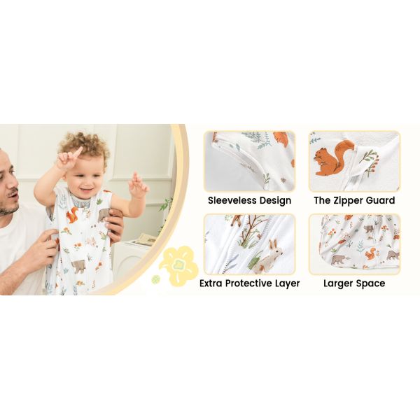 2 Pack Micro-Fleece Baby Sleep Sack with 2-Way Zipper - Comfortable Wearable Blanket for Safe and Warm Sleep