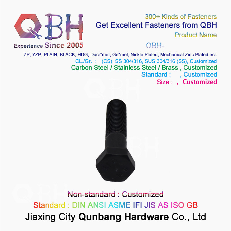 High Strength Screws External Black Hexagon Bolts Grade 12.9 M6-M30