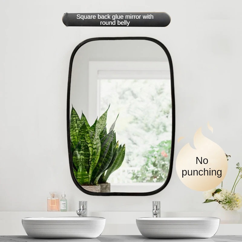 Antique Vintage Glass Mirror in Plastic Frame for Fashion Bathroom Bedroom Decoration