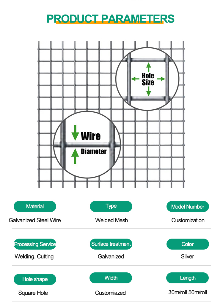 Custom Attractive Type Welded Wire Mesh Fencing Iron Wire Mesh with Anti-corrosion