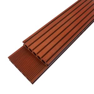 China Redwood Indented Heat Resistance Deck WPC Exterior UV Resistant wholesale