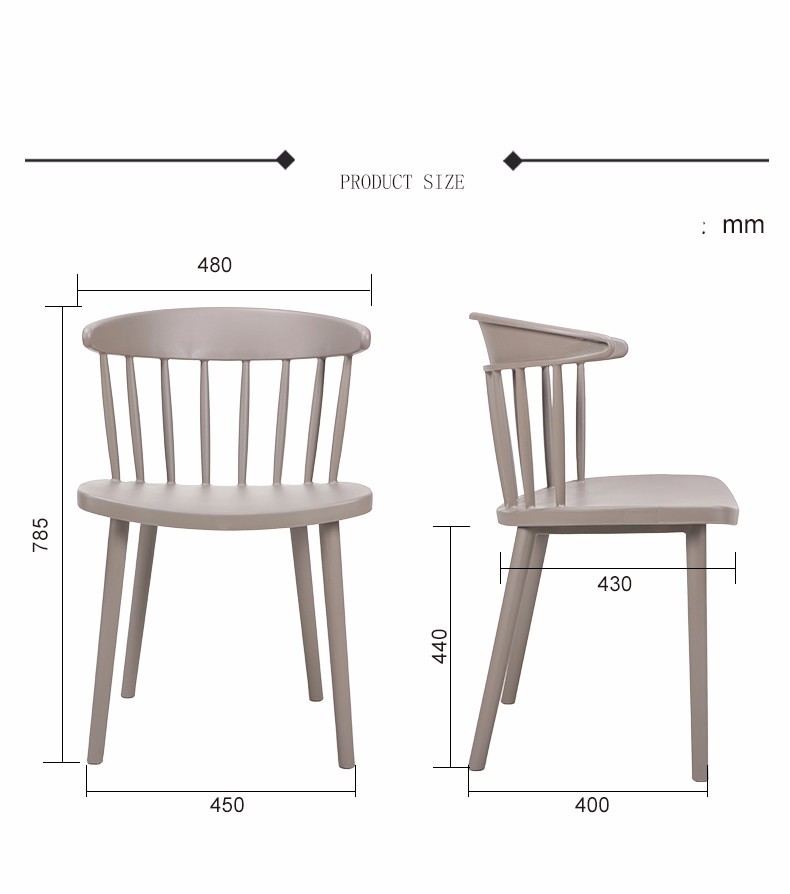 Windsor Home Furniture Square Plastic Dining Chairs