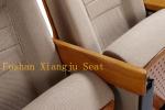 Home Furniture Auditorium Theater Seating Wooden Back Cold Rolled Steel Feet