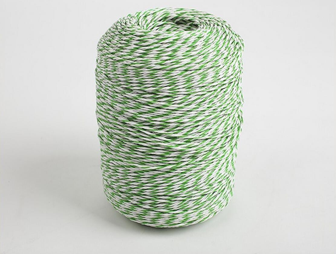 China Manufacturer electric fence PE fence poly rope for farm fence for cattle/equine/sheep QL725