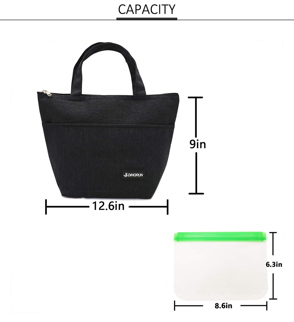 Water-resistant Thermal Lunch Tote Bag Leakproof School Lunch Pail for Boys Girls