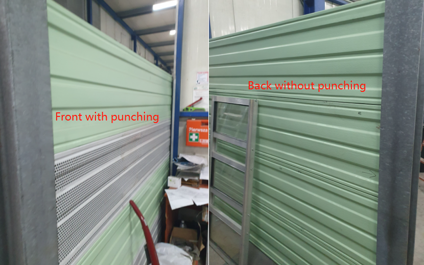 Sound stop aluminum panels 