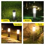 Solar Powered LED Landscape Lamp Column Outdoor IP44 Waterproof White Light