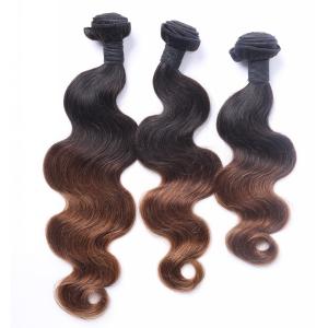 China Hot Sale Ombre 1B/30 Body Wave Hair Weft /Hiar Weave Virgin Indian Human Hair wholesale