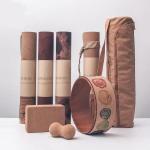 eco friendly gym cork yoga balls cork yoga wheel cork massage ball cork yoga mat