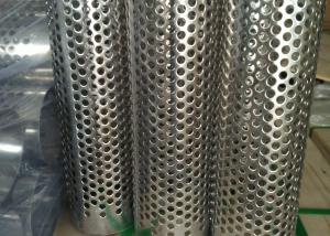 China 0.4mm Thickness Perforated Wire Mesh Metal Tube 200mm OD Mill Edge wholesale