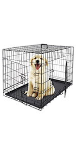 Large Plastic Dog House Outdoor Indoor Doghouse Puppy Shelter Water Resistant Easy Assembly Sturdy Dog Kennel