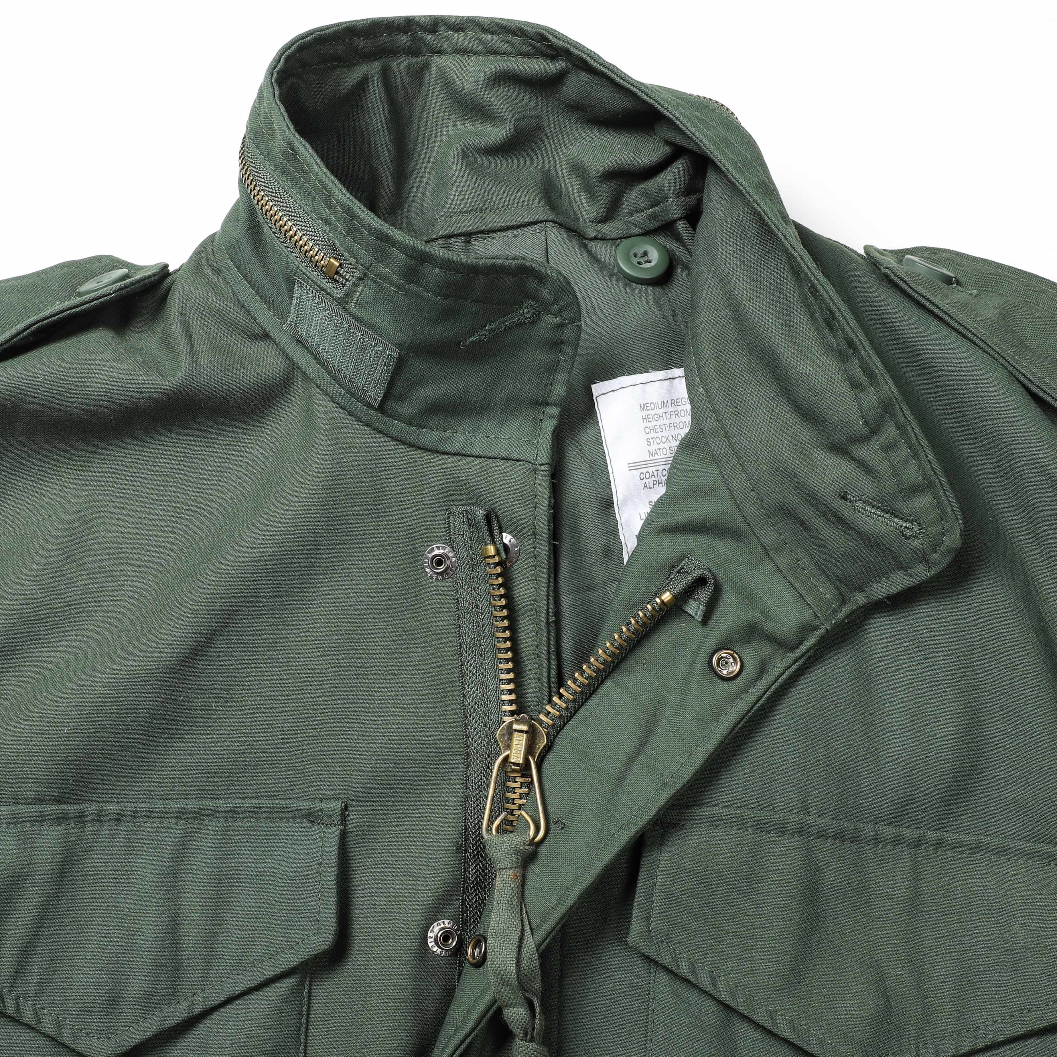US Army Style M65 Outdoor Olive Tactical Field Jacket 100% polyester Liner material
