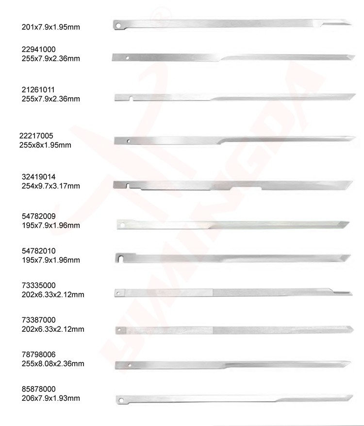 Cutter Knife Blade For Auto Cutter Machine Size130 x 7 x 2mm