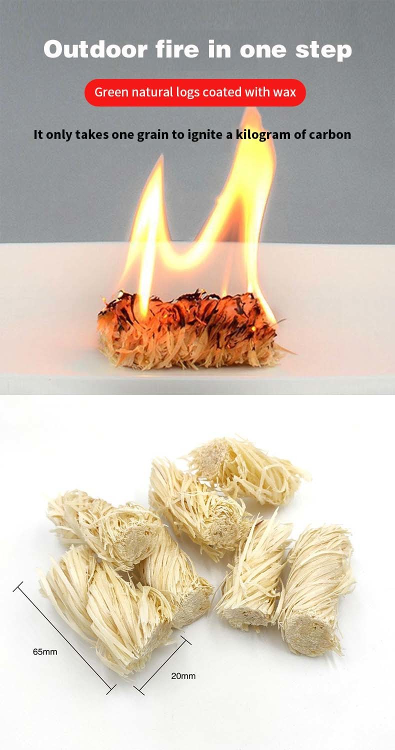 Paraffin Wood Firelighter for BBQ Charcoal Igniters Wood Wool Burners Fire Starters