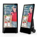 43inch Portable Digital Poster Battery Powered Ultra Slim Floor Standing Digital