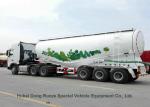 Steel Bulk Cement Powder Tank Semi Trailer 3 Axle V Shape 66cbm With Air