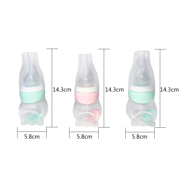 BPA Free Newborn Teething Toys Milk Bottle Medium Flow Customized