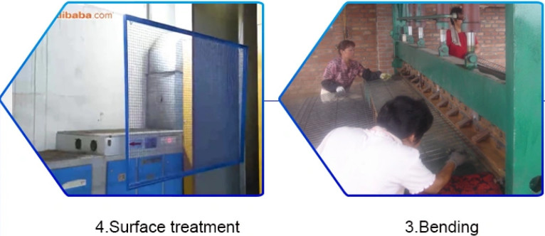 High Security Anti Climb 358 Mesh Fencing Powder Coated