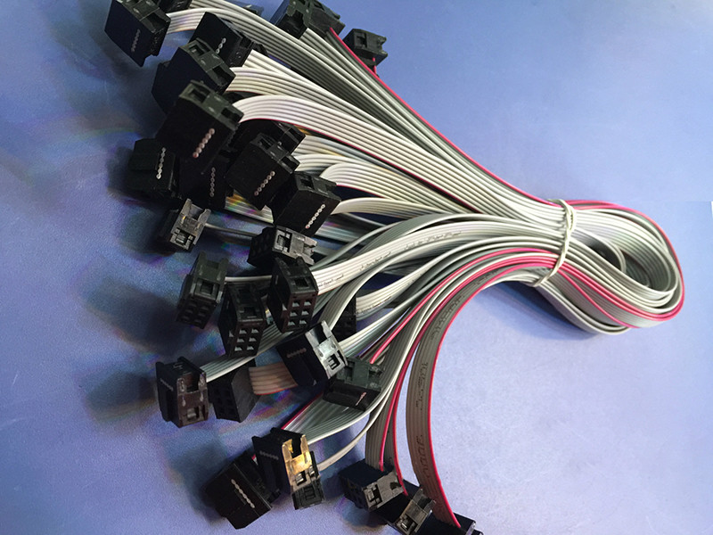 FC 10P FC 20P 2.54mm Custom Made Wiring Harness IDC Flat Terminal