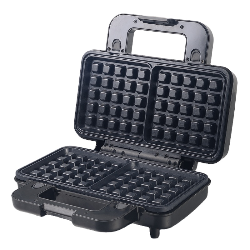 2-Slice Deep Fill Waffle Sandwich Maker Detachable BBQ Grill Non-Stick Coating For Kitchen Cooking Electric Grills Griddles