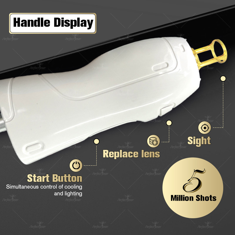 Dual 755nm Alexandrite/1064nm Nd YAG Laser Hair Removal Machine