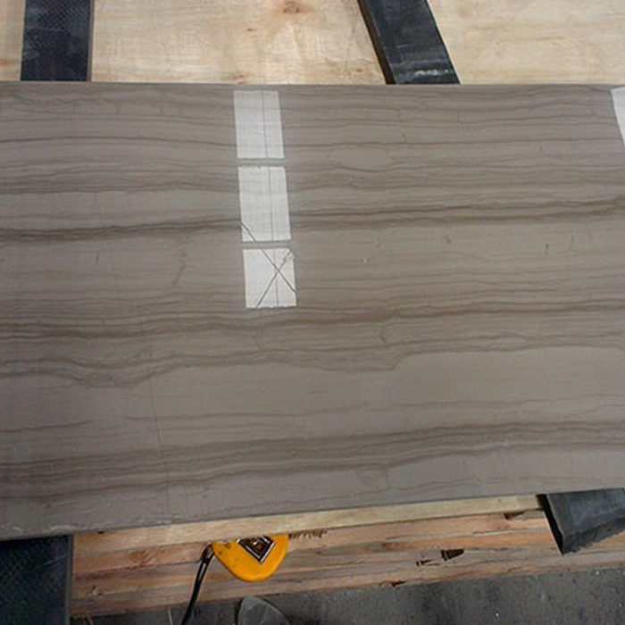 Hot selling big slab polished wood grain marble tile