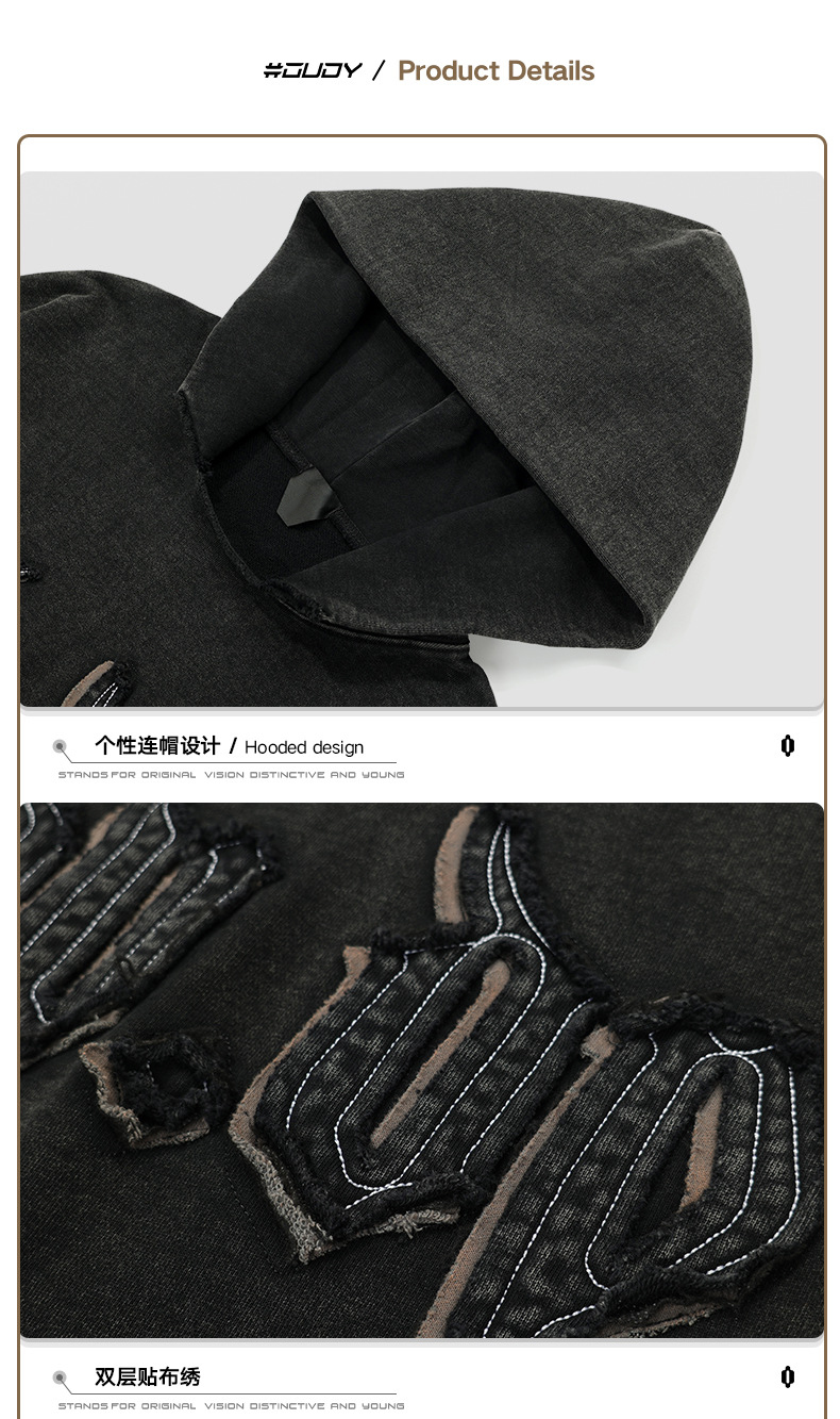 Warm Hoodies For Winter Women'S With Drop Shoulder Vintage Double Layer Design S-6XL