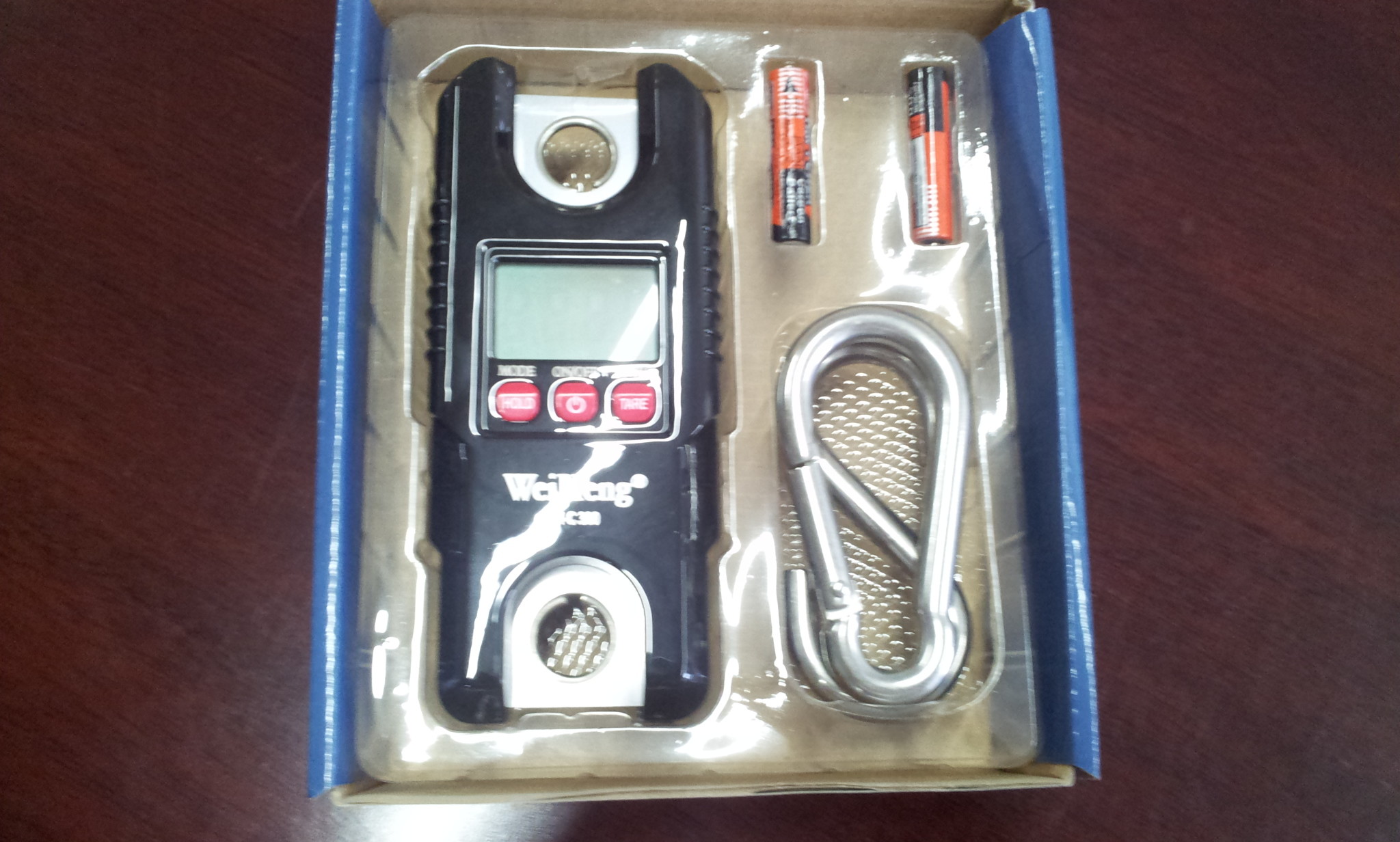 Mini Crane Scale 300kg / 660lbs Industrial Hook With 2 * AAA Batteries Power