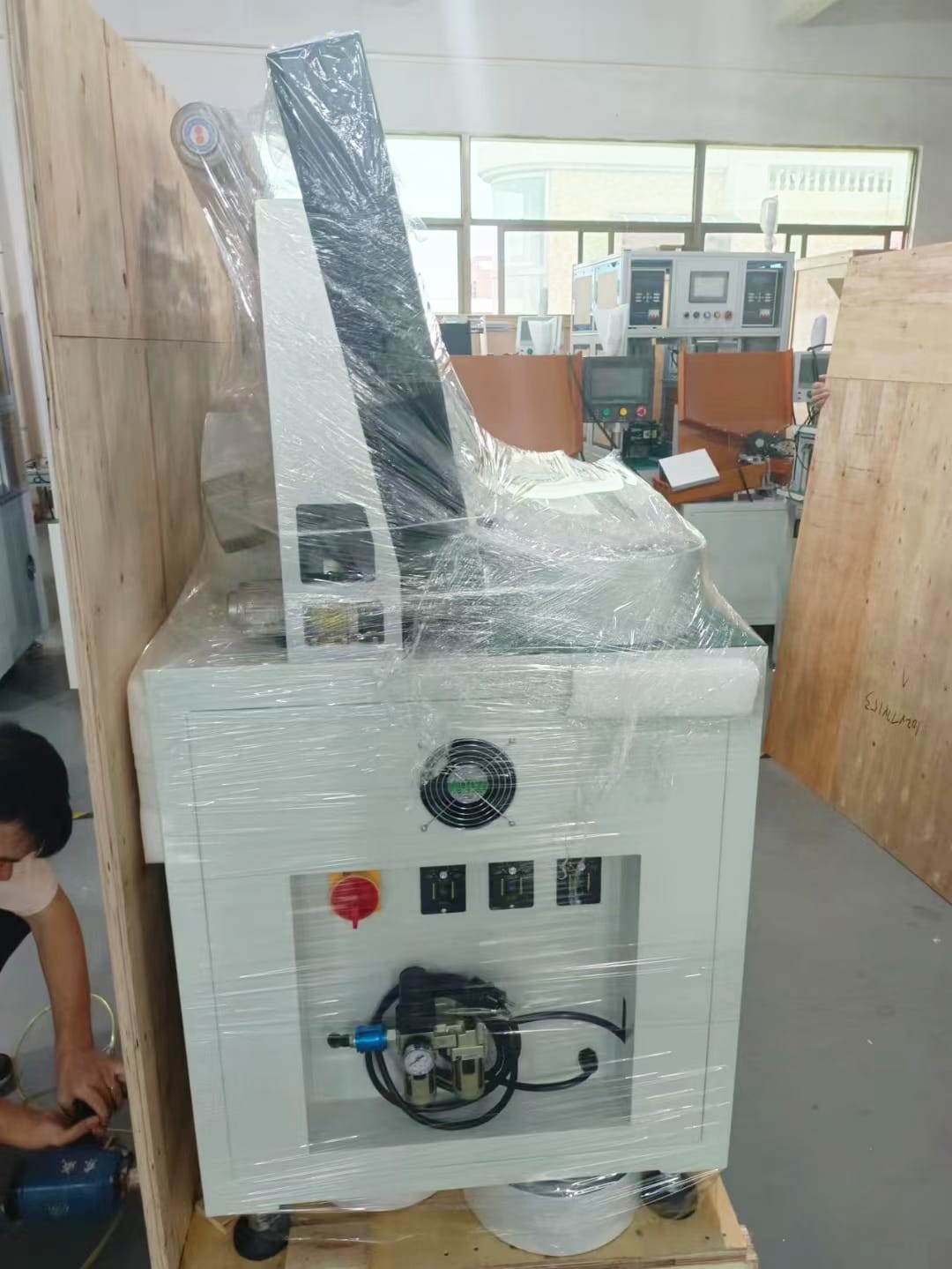 Cylindrical Cell Battery Labeling Pasting Machine Battery Insulation Paper Sticking Machine