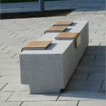Square Round GRC Concrete Table Seating Chair Bench For Outdoor Indoor