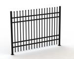 H1800mmxW2450m Square Picket 19mmx19mm Rail 40mmx40mm Stain black Powder