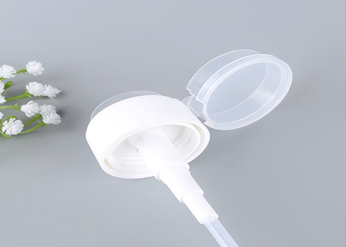 PP Material Disc Top Cap / Shampoo Bottle Cap Ribbed Closure For Cream