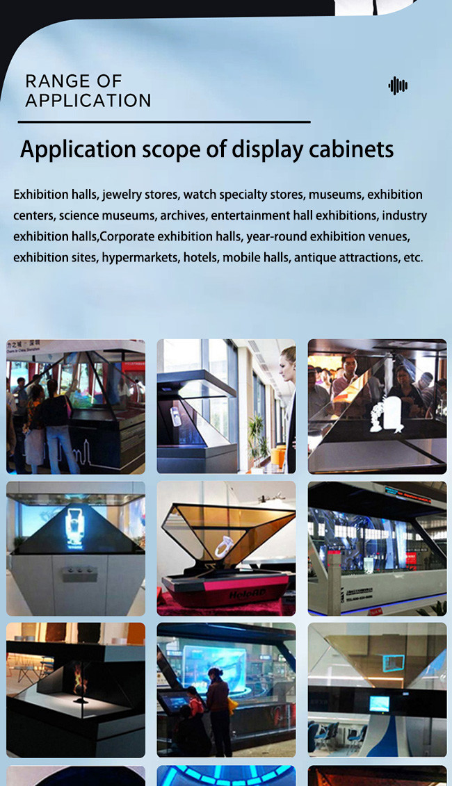 Interactive Hologram Product Display 360 3D Hologram Screen Box For Retail Marketing