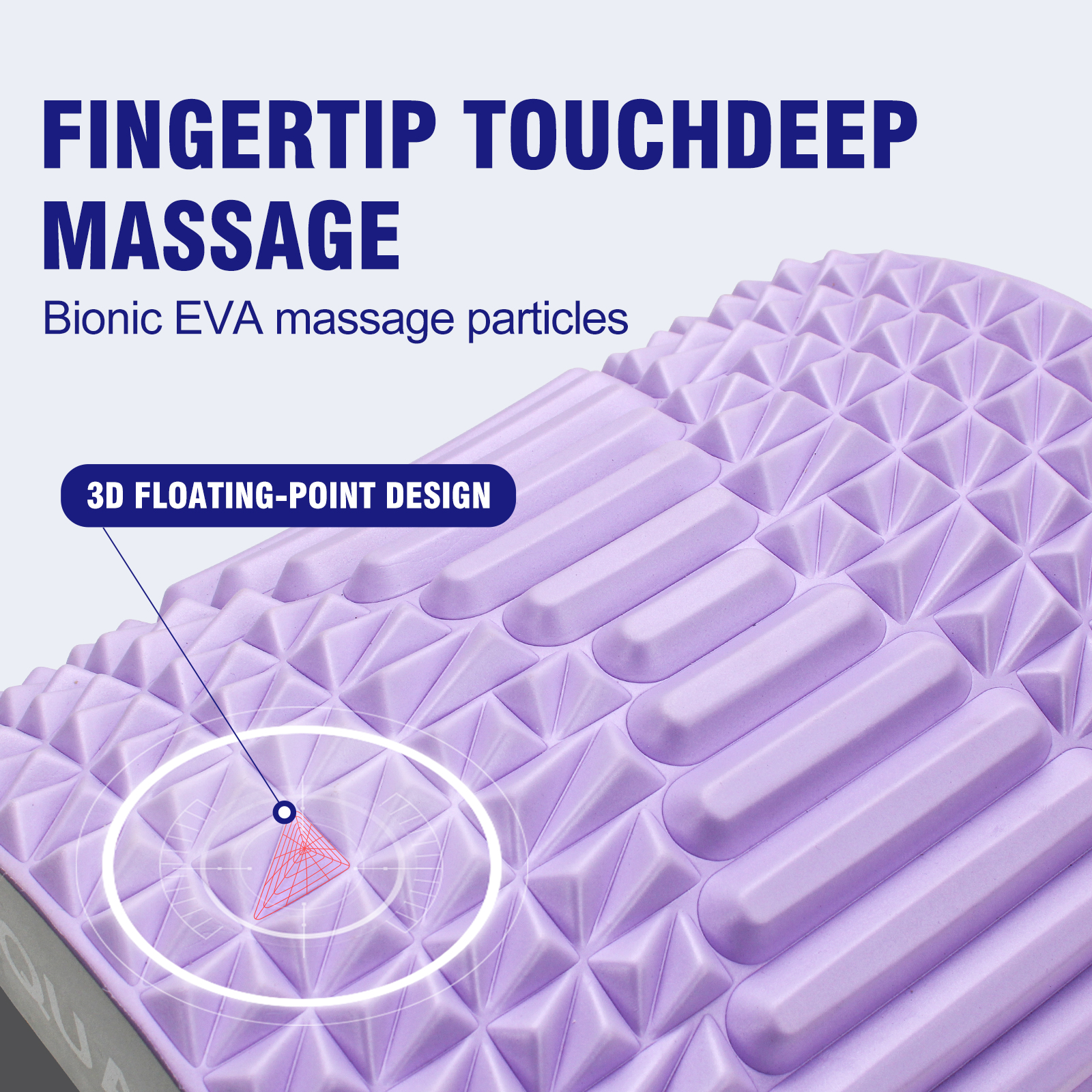 Woowave Purple Lower Back Stretcher for Massage TPE Pillow Say Goodbye to Back Pain