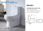 Colorful one piece Washdown Toilet , Single Piece Toilet 680*380*730mm Size