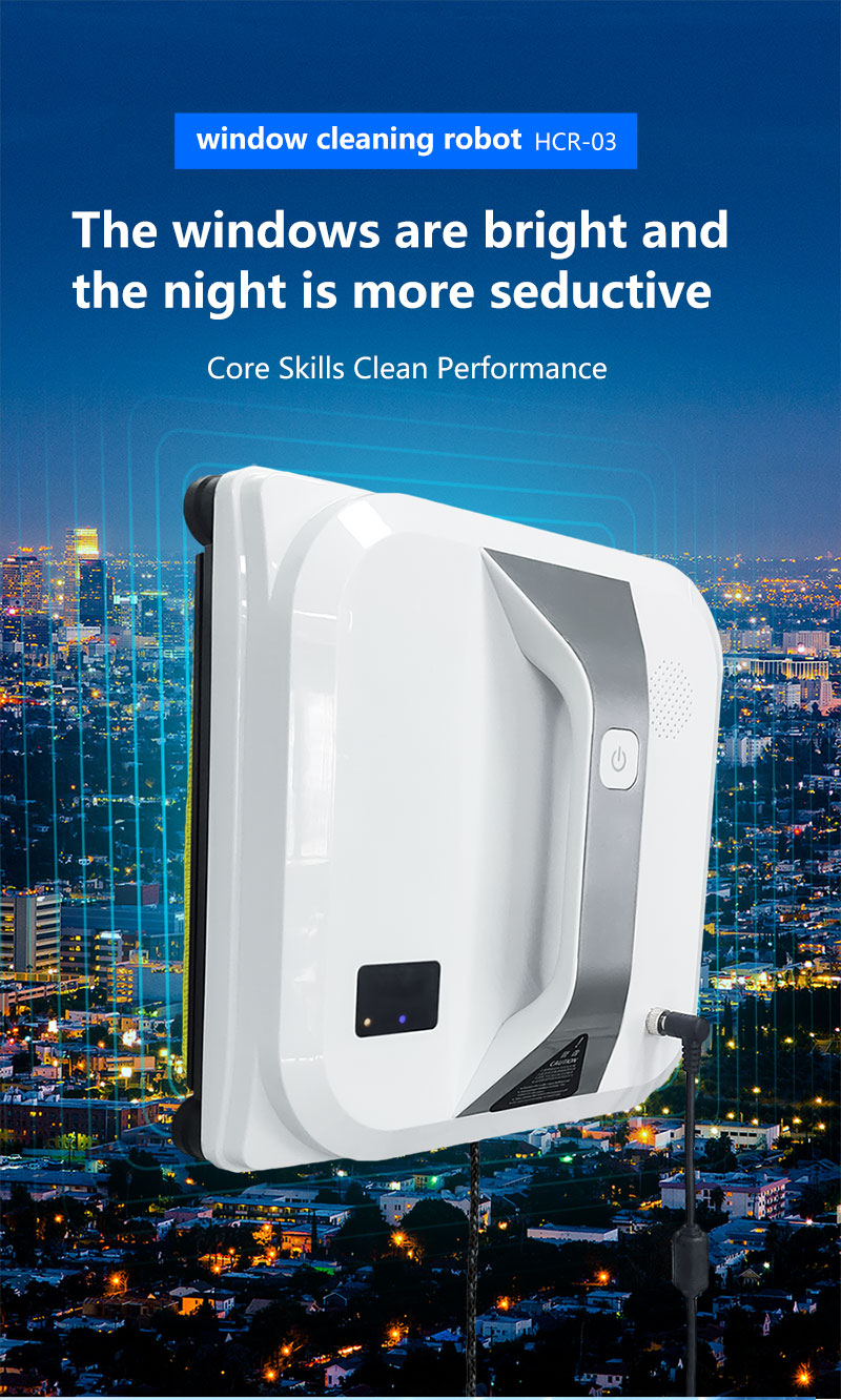 IR Glass Cleaning Robot Ultra Thin White Window Cleaner For Apartments